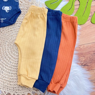  Kit 6 Peças - Best Friends - Mostarda, Marinho e Ferrugem